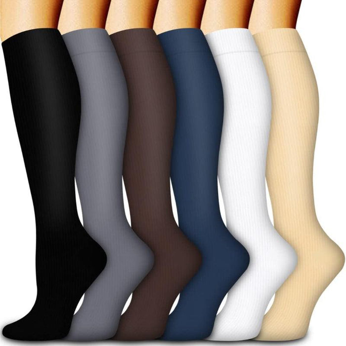 6 Pack Copper Compression Socks – Support and Circulation Boost