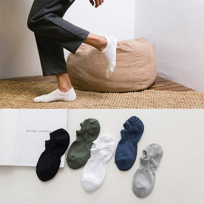 Summer Solid Color Casual Cotton Socks