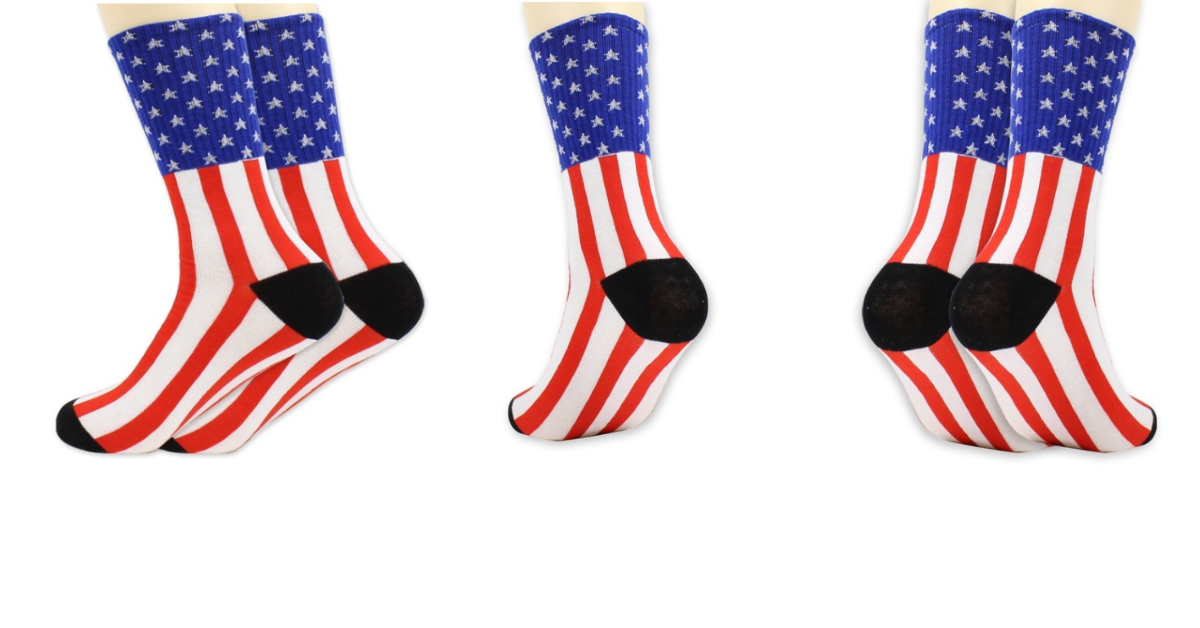 The American Flag 3D Printed Socks (4 Pack)