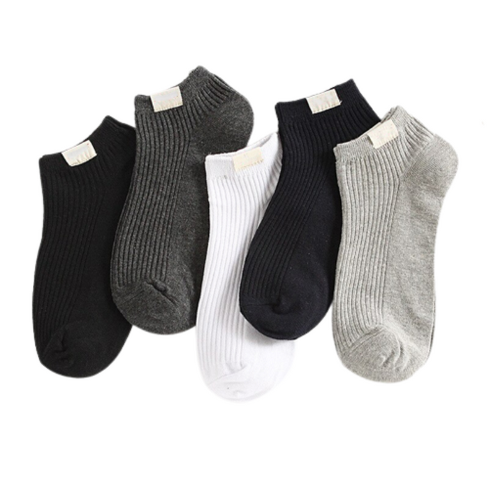 Cotton Comfortable Vertical Stripes Ankle Socks