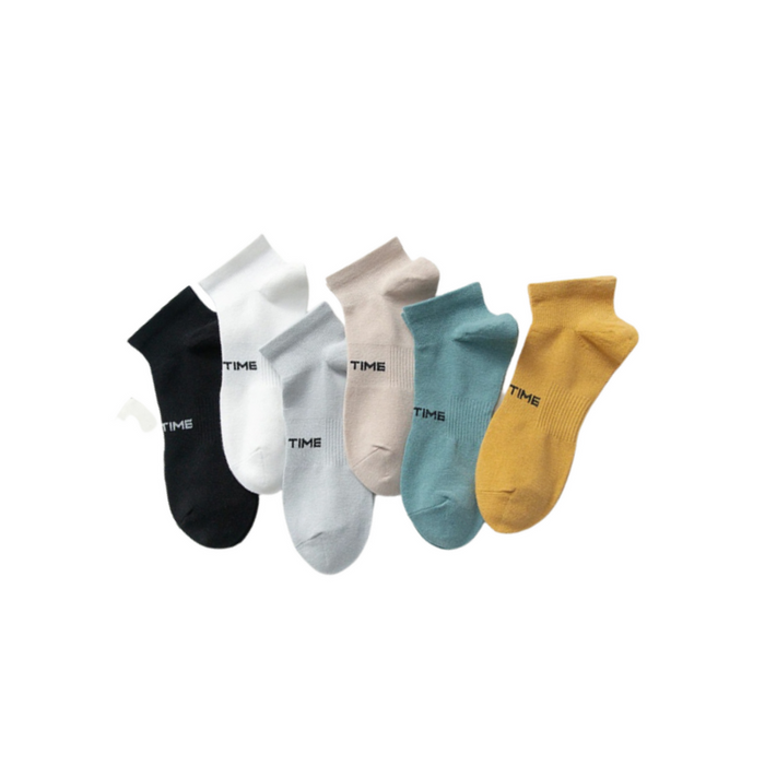 Simple Design Sweat-Absorbing Summer Thin Socks