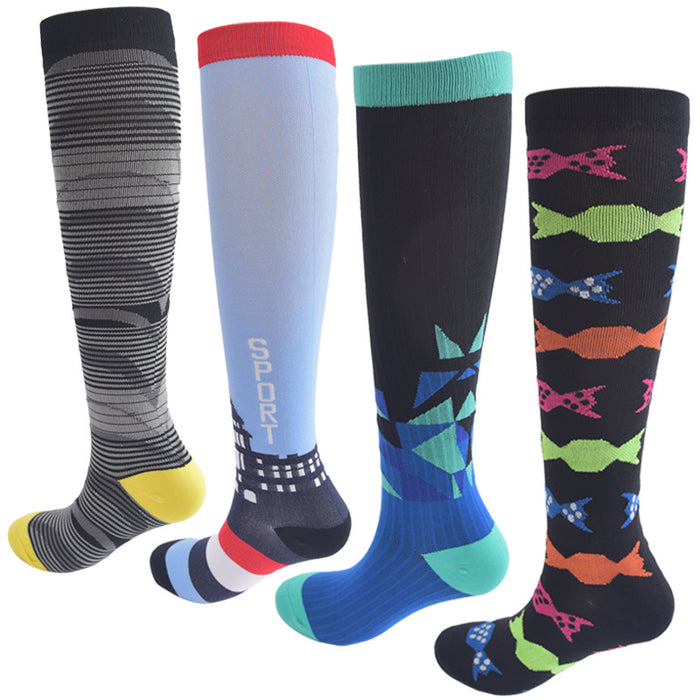 Sports Running Fitness Compression Socks(4 pairs)