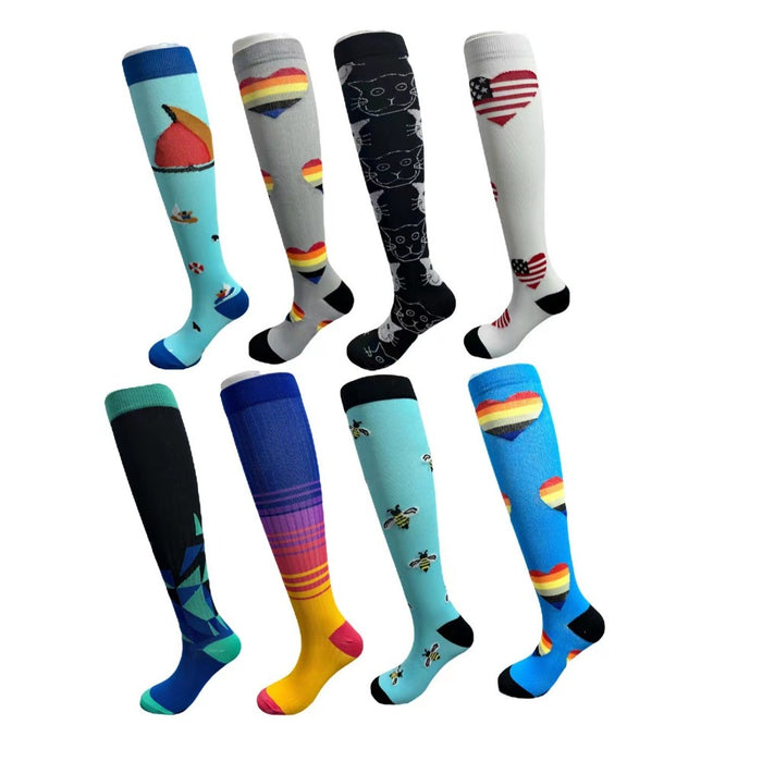 Cycling Socks Compression Socks Football Socks Outdoor Sports(8 pairs)