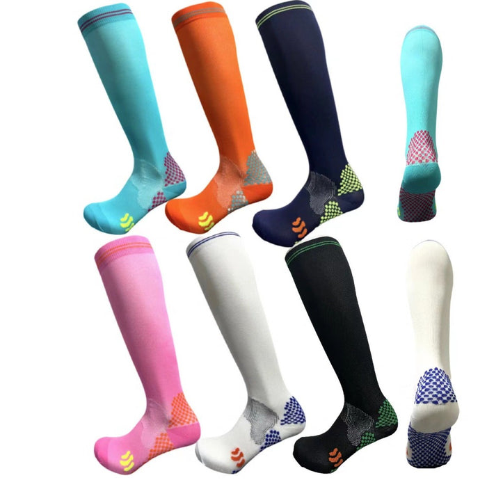 Running Pressure Sports Socks European And American Elastic Football Socks Long Tube Muscle Socks - Six Pairs