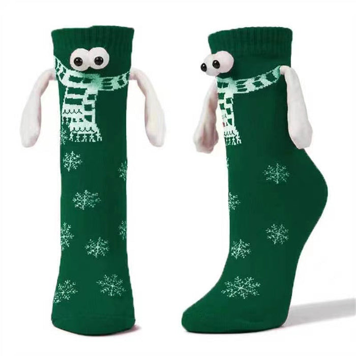 Festive Holiday Character Knit Socks