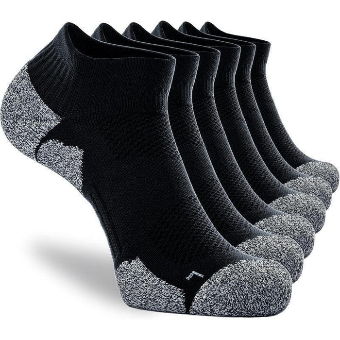6 Pack Cushioned Athletic Compression Socks – Blister Protection