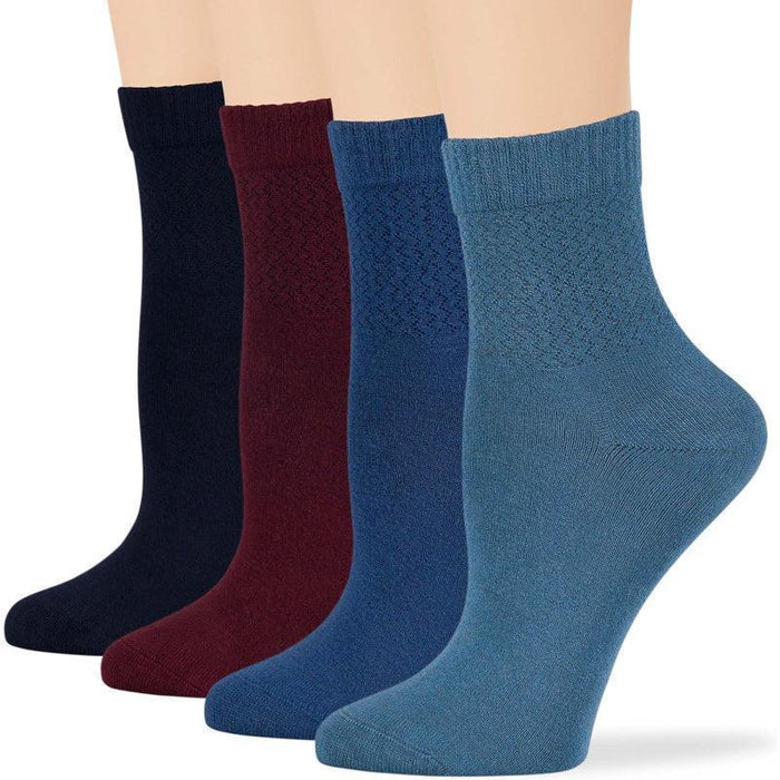 4 Pack Viscose Bamboo Diabetic Socks