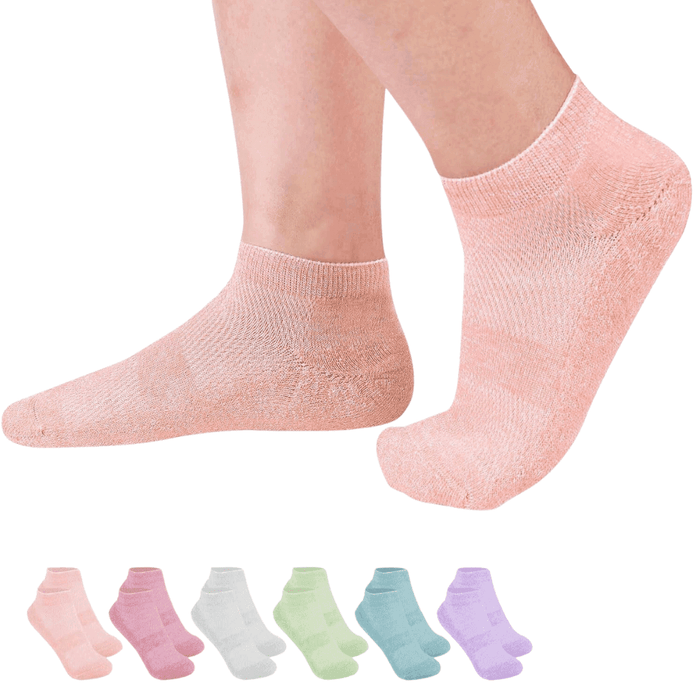 6 Pack Non Binding Low Diabetic Socks – Seamless and Comfortable