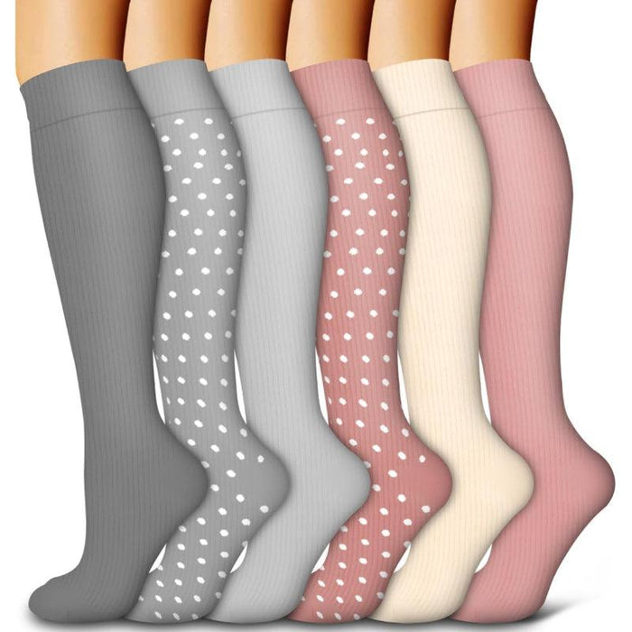 6 Pack Copper Compression Socks – Support and Circulation Boost