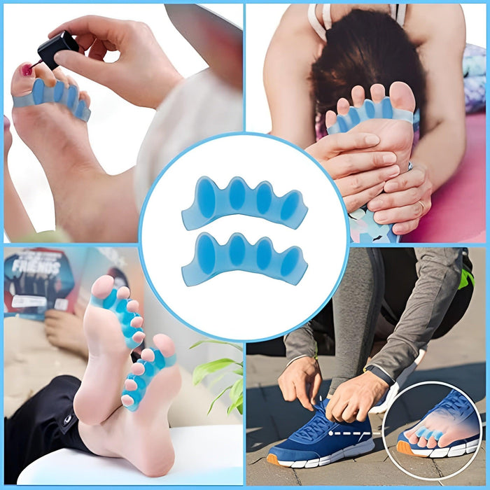 2 Pairs Gel Toe Separators – Bunion and Plantar Fasciitis Relief