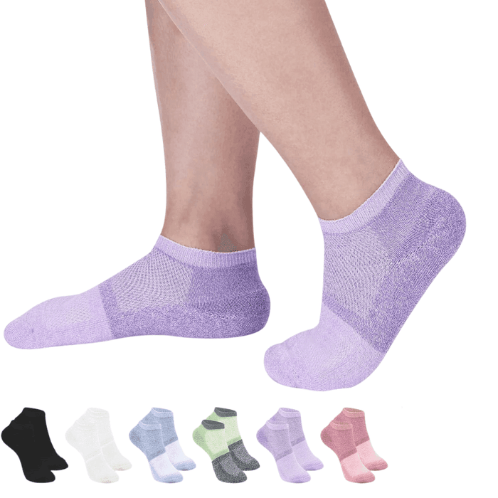 6 Pack Non Binding Low Diabetic Socks – Seamless and Comfortable