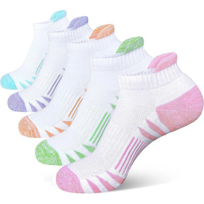 Anti Blister Cushioned Athletic Socks – 5 Pack for Active Comfort