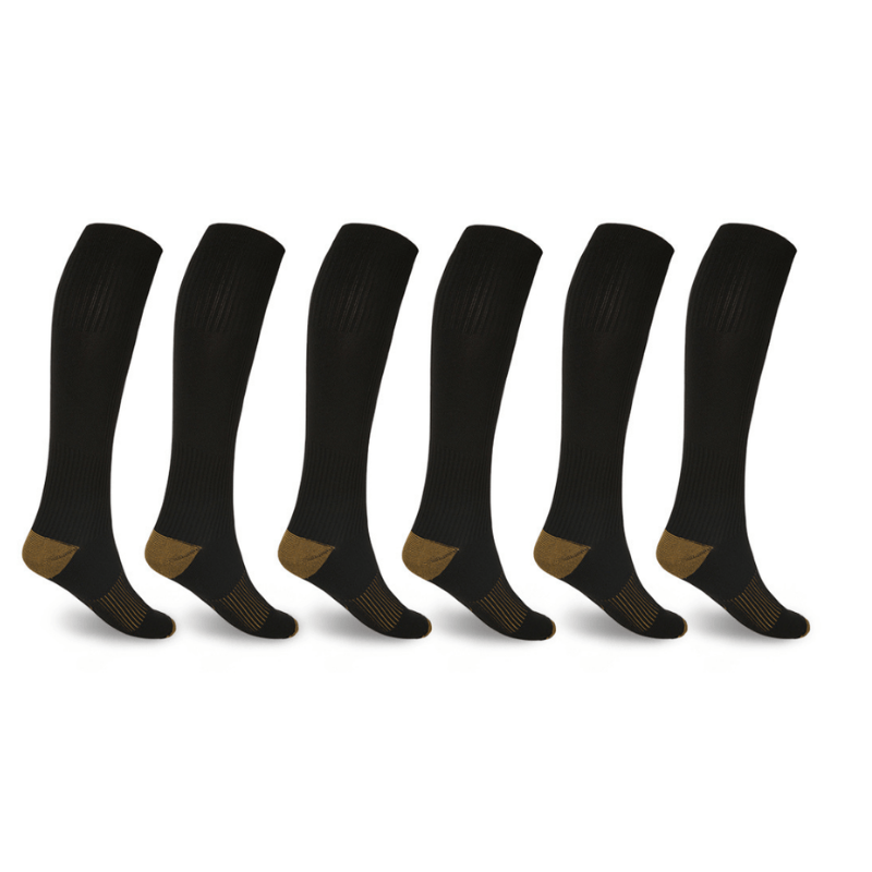 Copper Infused Socks For Men & Women Pack Of 6