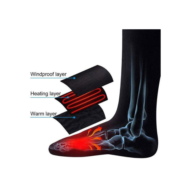Rechargeable Battery-Powered Warmth Socks For Winters