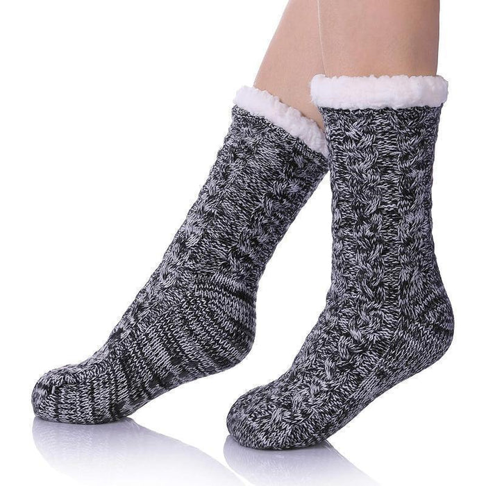 Fuzzy Style Gripper Diabetic Socks – Soft Secure and Supportive Fit