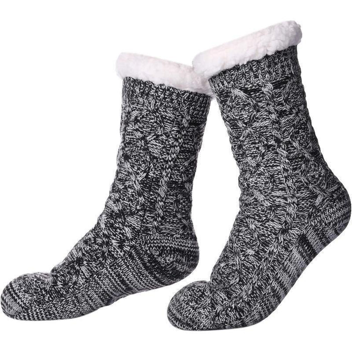 Fuzzy Style Gripper Diabetic Socks – Soft Secure and Supportive Fit