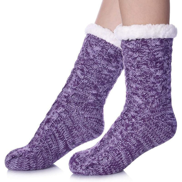 Fuzzy Style Gripper Diabetic Socks – Soft Secure and Supportive Fit