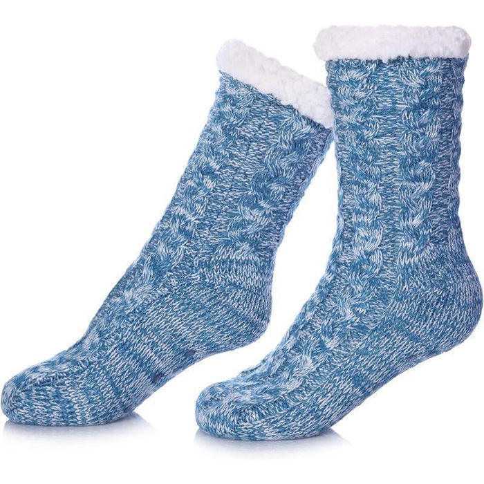 Fuzzy Style Gripper Diabetic Socks – Soft Secure and Supportive Fit