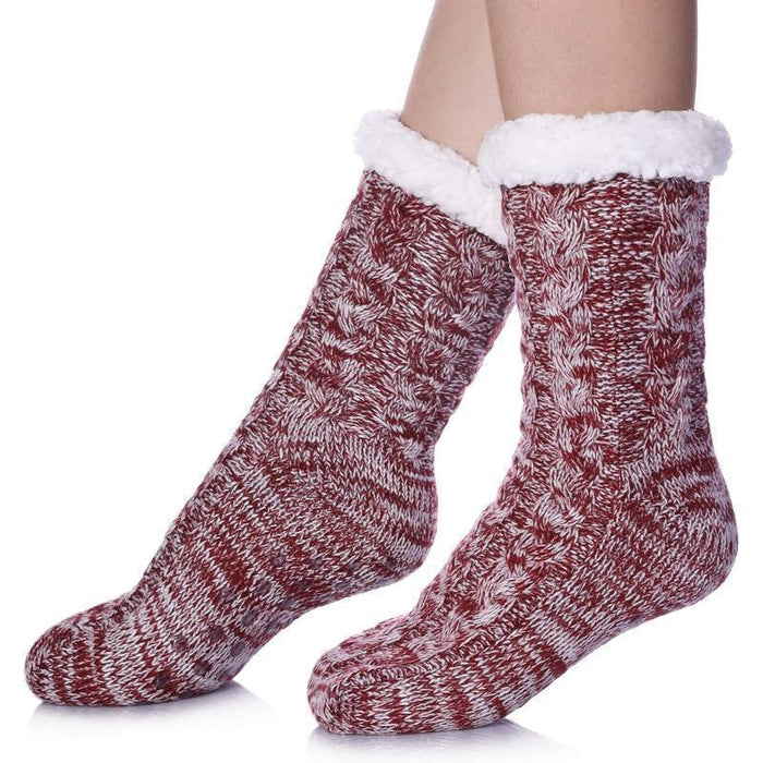 Fuzzy Style Gripper Diabetic Socks – Soft Secure and Supportive Fit