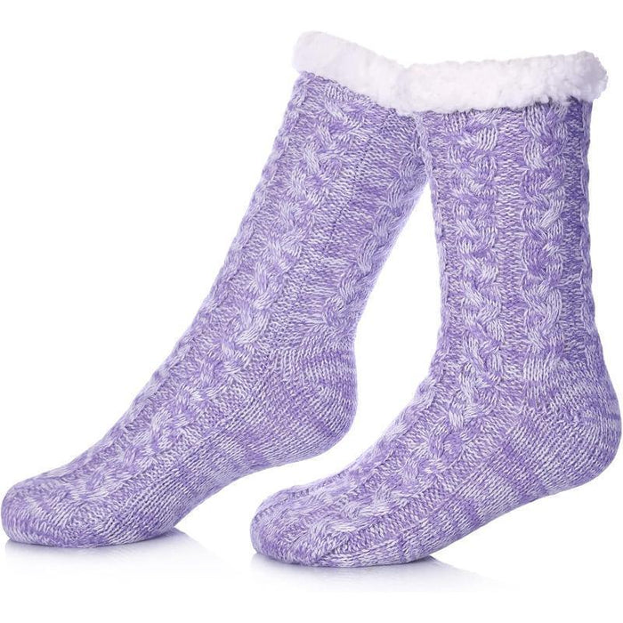 Fuzzy Style Gripper Diabetic Socks – Soft Secure and Supportive Fit