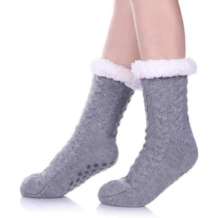 Fuzzy Style Gripper Diabetic Socks – Soft Secure and Supportive Fit