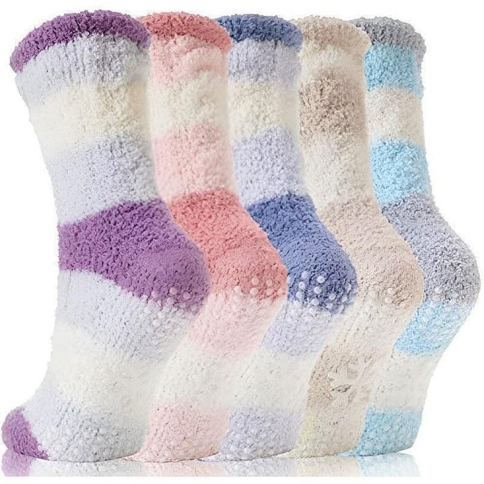 5 Pack Non-Slip Diabetic Socks – Comfortable Warm and Secure Fit