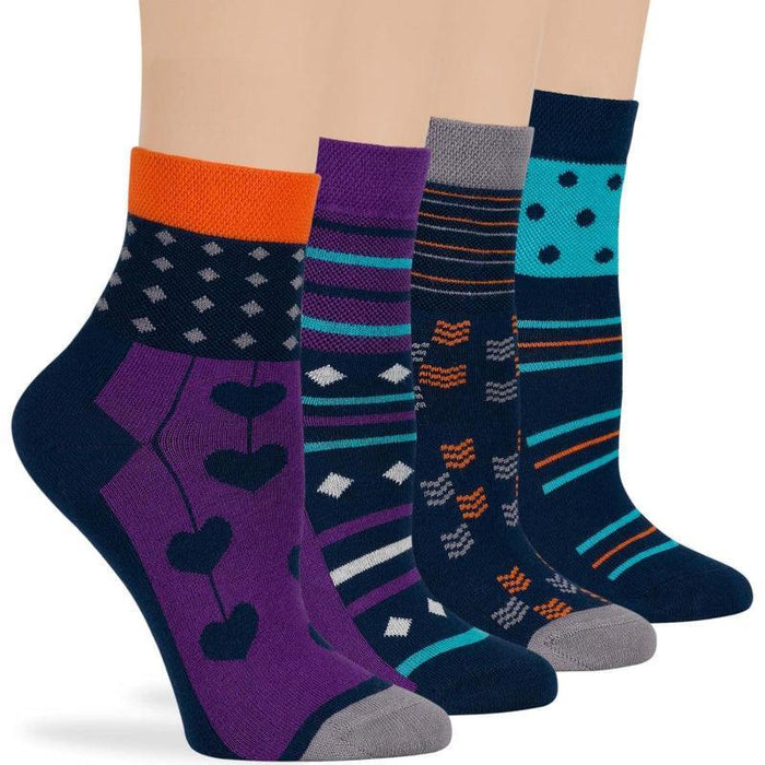 4-Pack Seamless Diabetic Socks - Ultimate Comfort and Fit