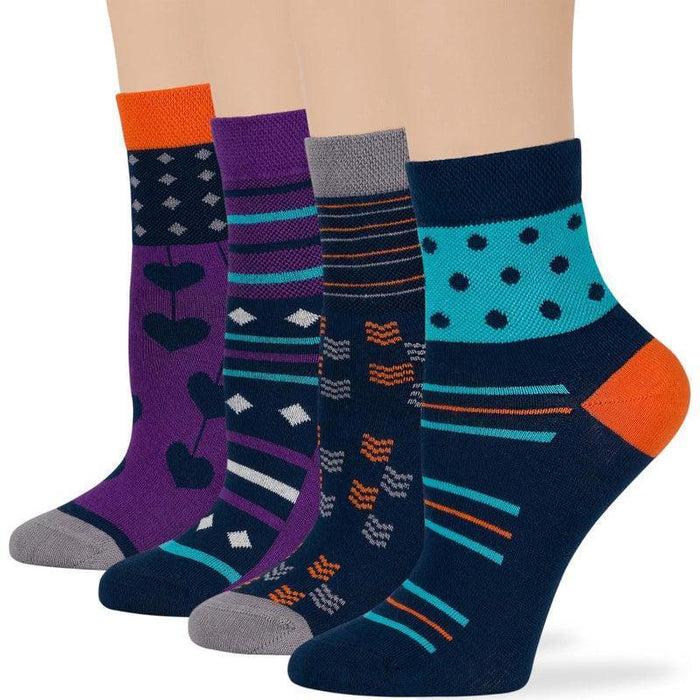 4-Pack Seamless Diabetic Socks - Ultimate Comfort and Fit