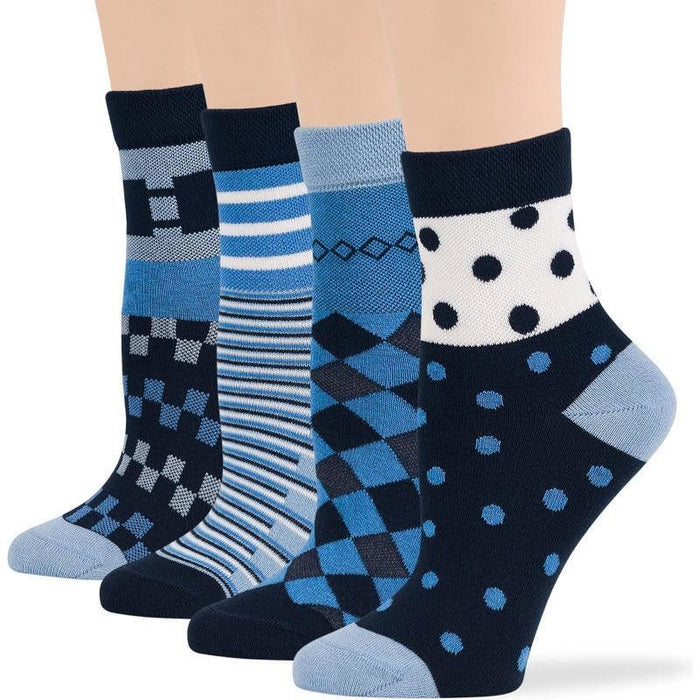 4-Pack Seamless Diabetic Socks - Ultimate Comfort and Fit