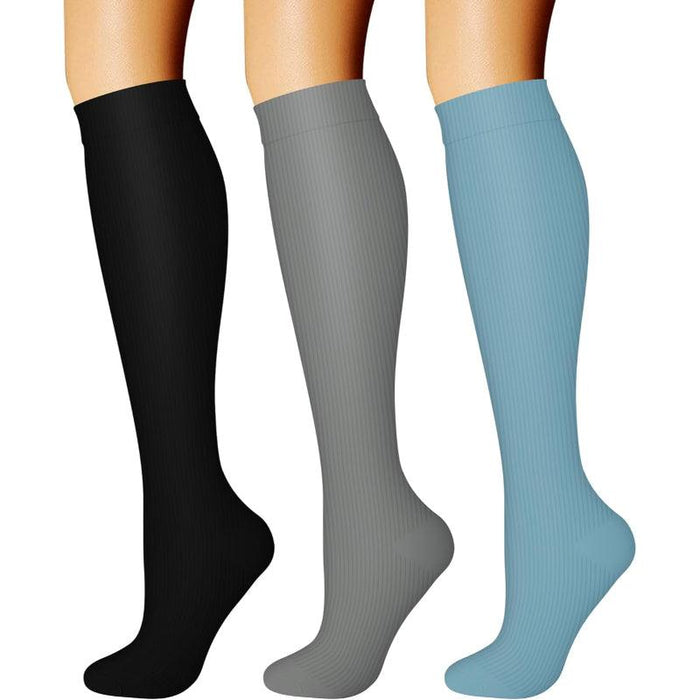 3-Pack Running Compression Socks - Support and Comfort