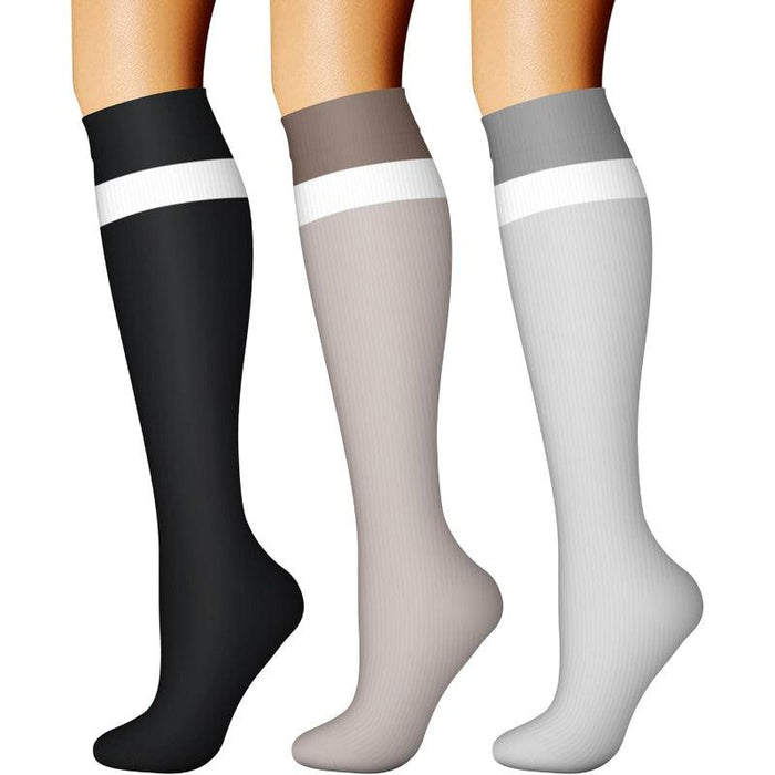 3-Pack Running Compression Socks - Support and Comfort