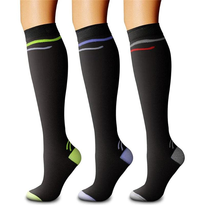 3-Pack Running Compression Socks - Support and Comfort