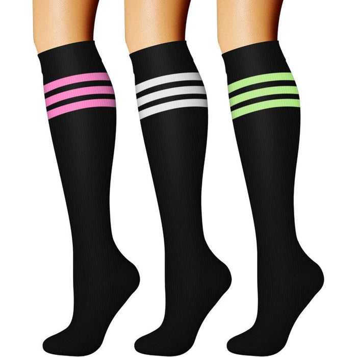 3-Pack Running Compression Socks - Support and Comfort