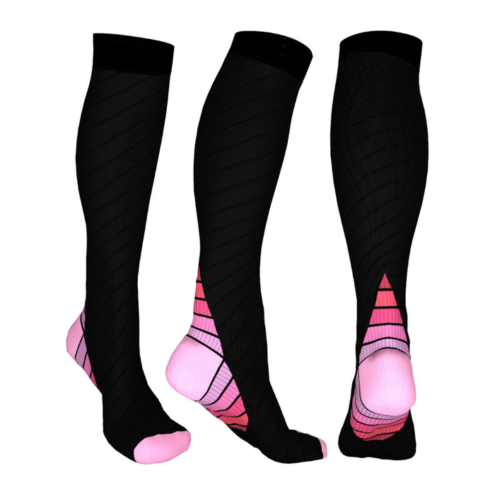 Solid Pattern Athletic Compression Socks – Support and Comfort