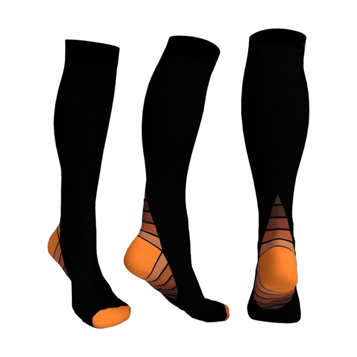 Solid Pattern Athletic Compression Socks – Support and Comfort