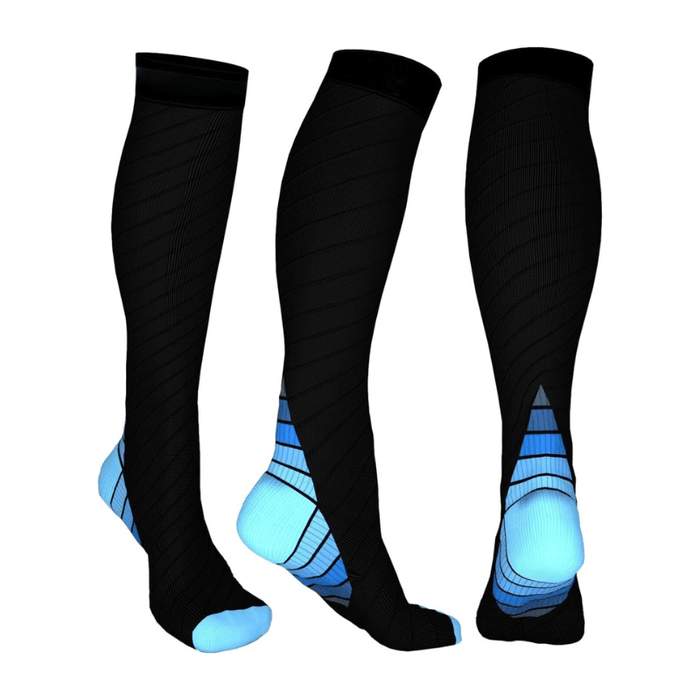 Solid Pattern Athletic Compression Socks – Support and Comfort