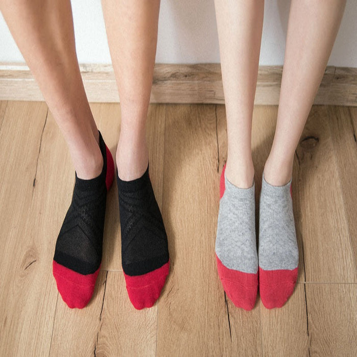 Thin Section Jacquard Boat Socks