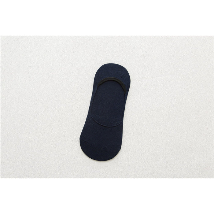 Cotton Solid Color Stealth Socks