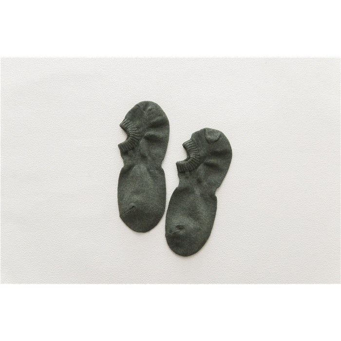 Summer Solid Color Casual Cotton Socks