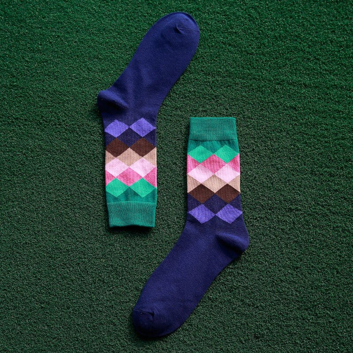 Colorful Diamond Casual Socks