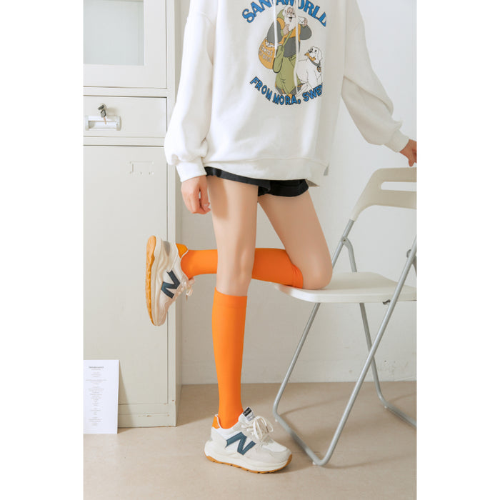 Compression Socks Candy Color Knee Socks
