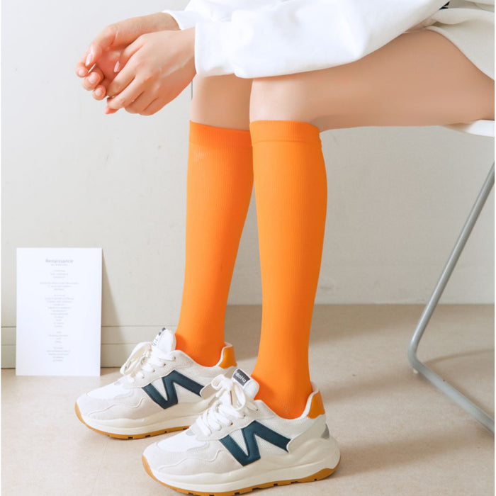 Compression Socks Candy Color Knee Socks