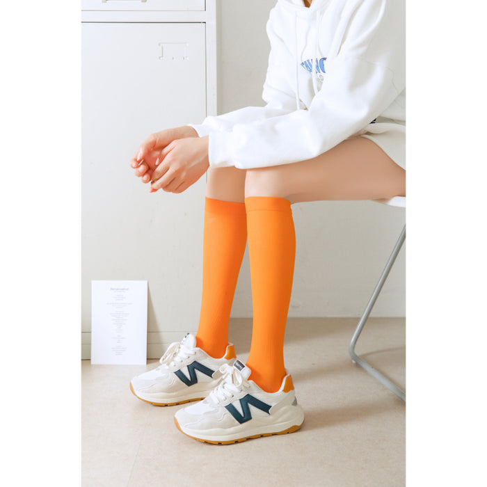 Compression Socks Candy Color Knee Socks