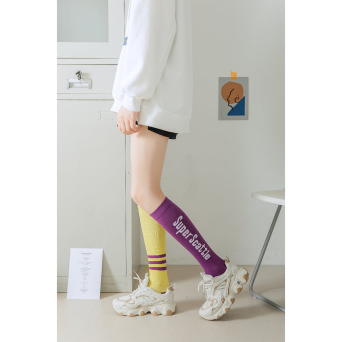 Asymmetric Mandarin Running Sports Fitness Calf Socks