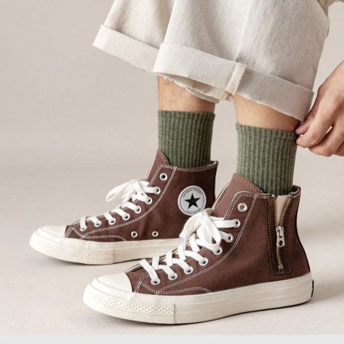10 Pair Casual Solid Color Summer Winter Sock