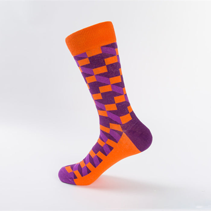 10 Pair British Style Casual Happy Socks