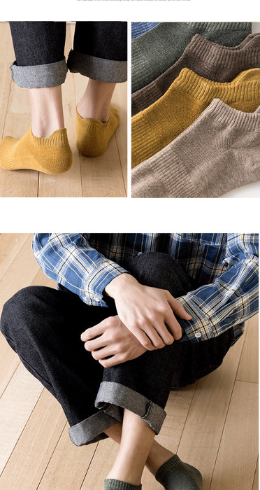 Unisex Spring Mesh Breathable Solid Color Cotton Socks