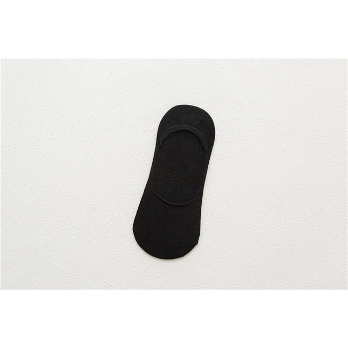 Cotton Solid Color Stealth Socks