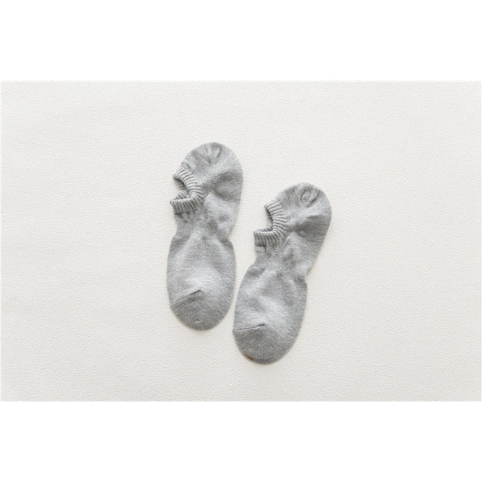 Summer Solid Color Casual Cotton Socks