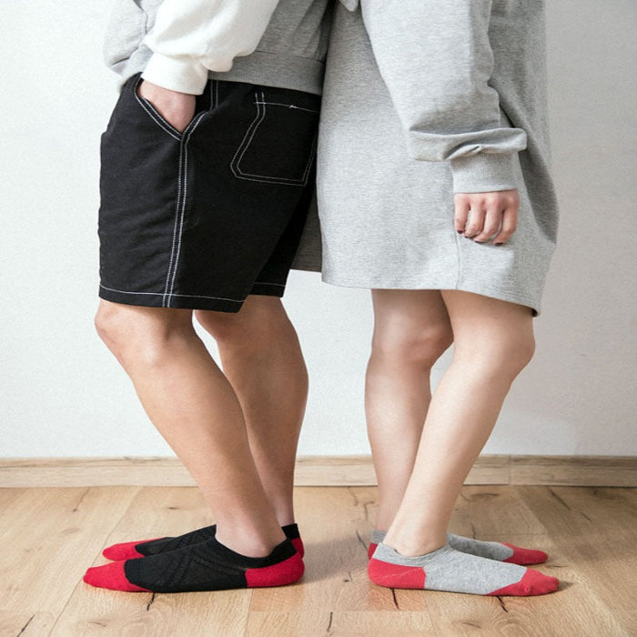 Thin Section Jacquard Boat Socks